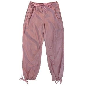 Pink Windbreaker Parachute Pants